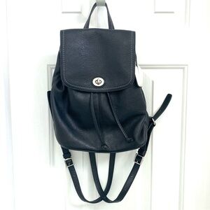 Coach leather backpack
